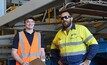  Jordan Williams (l) was eager to return to work after being involved in a conveyor incident.