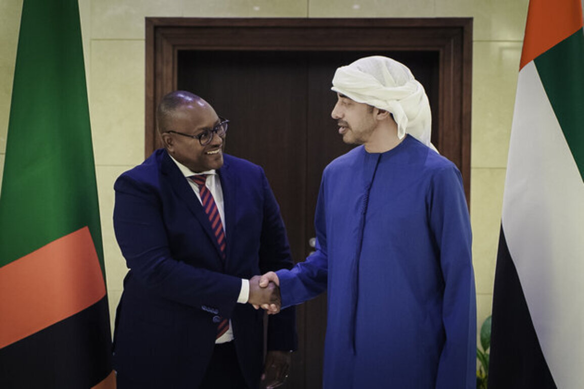 Abdullah bin Zayed, Zambian Minister of Foreign Affairs discuss strengthening bilateral relations