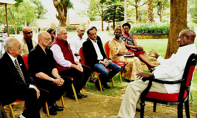 Museveni meets Bollywood film stars Museveni meets Bollywood film stars