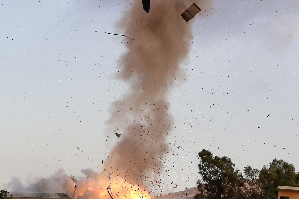 LEBANON-KFAR TEBNIT-ISRAELI AIRSTRIKE