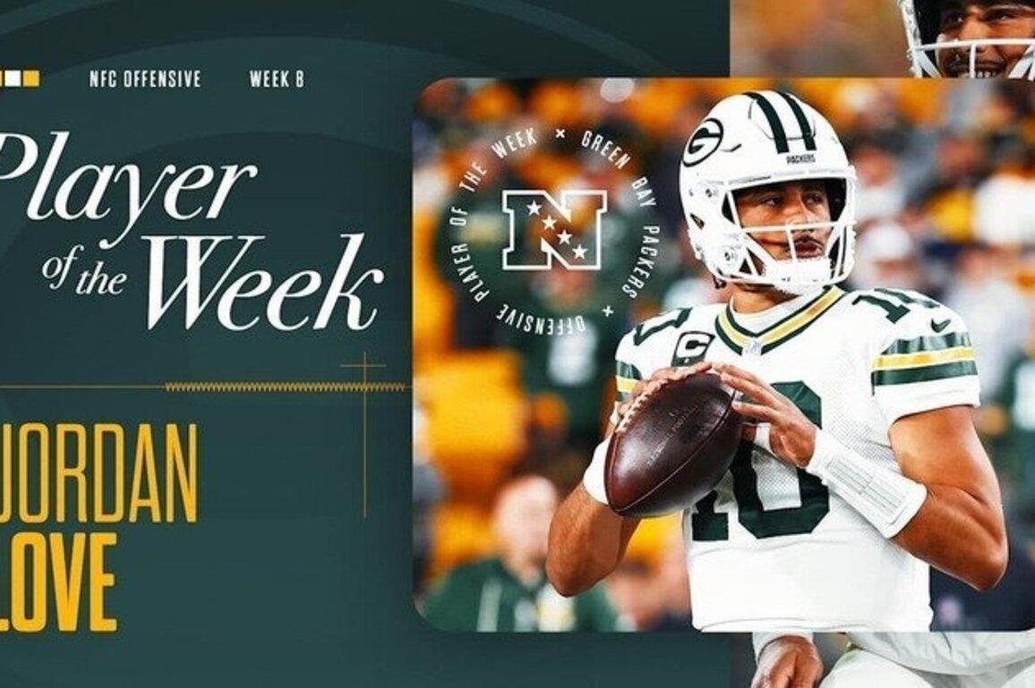 Packers QB Jordan Love named NFC Offensive Player of the Week
