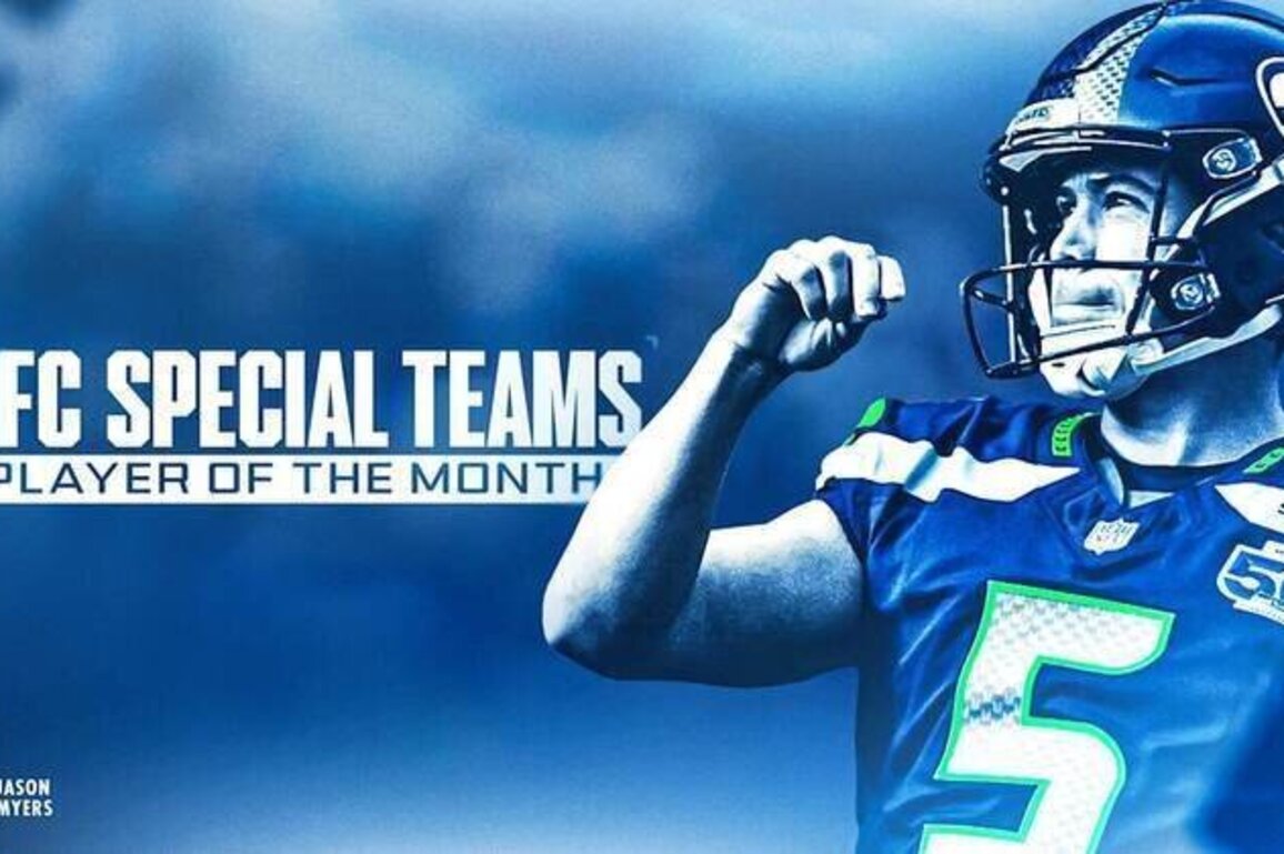 Jason Myers Named NFC Special Teams Player of the Month For November
