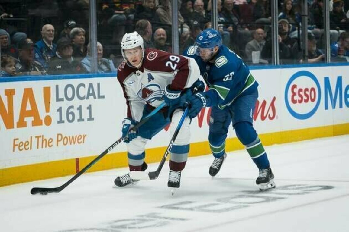 Gavin Brindley's OT goal lifts Avalanche past Canucks