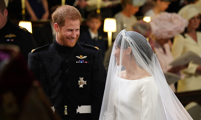Meghan arrives at St. George's Chapel for wedding to Prince Harry Meghan arrives at St. George's Chapel for wedding to Prince Harry