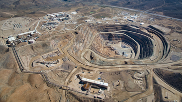 The Mountain Pass mine and processing facility in California, US