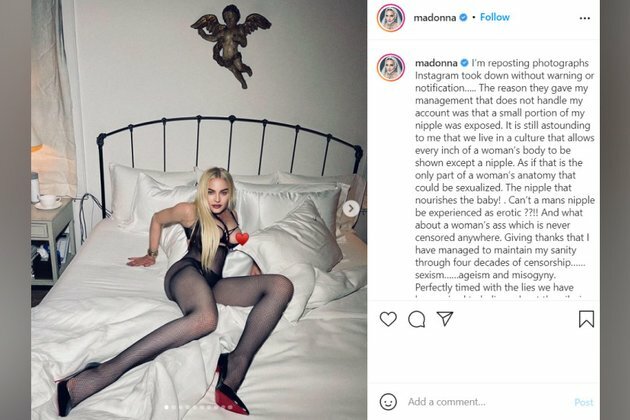 Madonna takes on Instagram to free the nipple