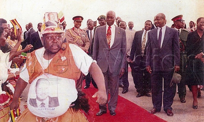 When Ugandan comedian was hosted by Moi When Ugandan comedian was hosted by Moi
