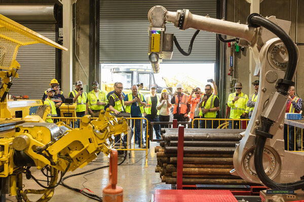 Major Drilling's robotic rod handler and drill analytics demonstration 