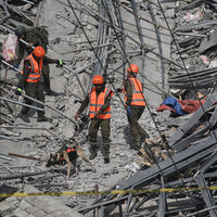Four dead, 17 missing after under-construction building collapse in Philippines