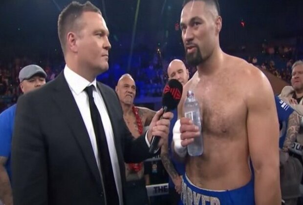 Joseph Parker knocks out Faiga Opelu in round one at Melbourne Fight Night