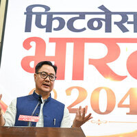 "India is becoming fit," says Union Minister Kiren Rijiju