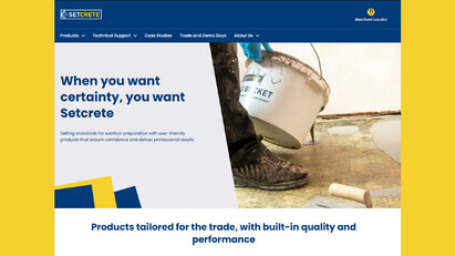 New Setcrete Website Simplifies Product Selection
