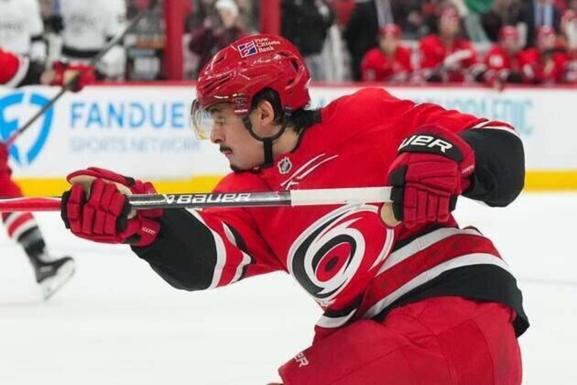 Hurricanes' Seth Jarvis replaces injured Brayden Point on Team Canada