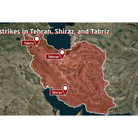 "Dozens of munitions dropped on command centres": Israel strikes across Iran cities Tehran, Shiraz, Tabriz