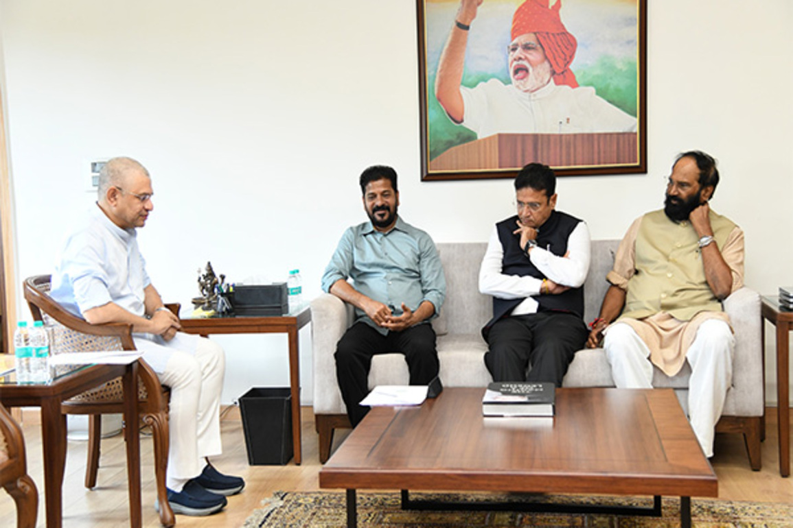 CM Revanth Reddy urges Centre to approve semiconductor projects, grant new rail lines for Telangana