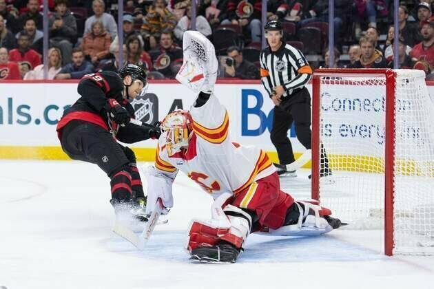 Senators erase 3 deficits, finish Flames in shootout