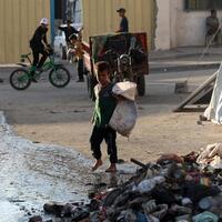 Mideast in Pictures: Gaza's displaced children