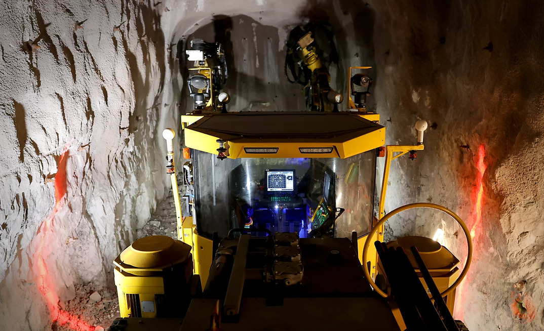 A demonstration of mine automation by Epiroc at Boliden Garpenberg showcased a new boom recovery function