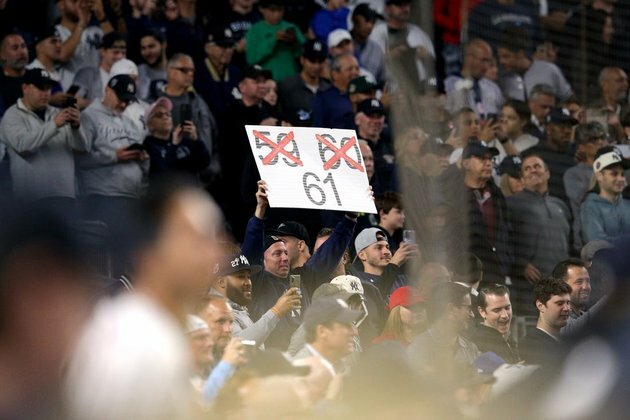 Aaron Judge still seeking 61 as Yankees battle Red Sox