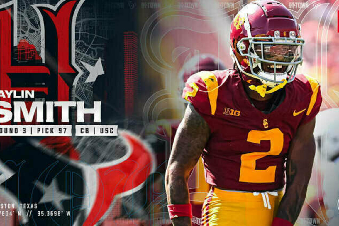 USC cornerback Jaylin Smith chosen by Texans with 97th overall pick