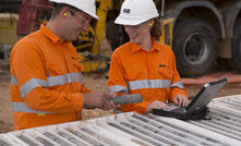 OZ inspecting core at Carrapateena, north of Maslins in South Australia