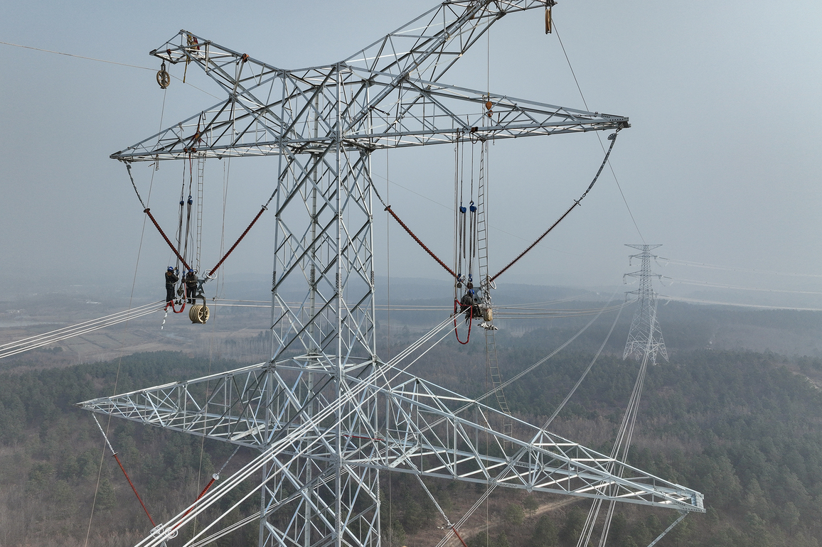 #CHINA-ANHUI-POWER LINE-CONSTRUCTION-COMPLETION (CN)