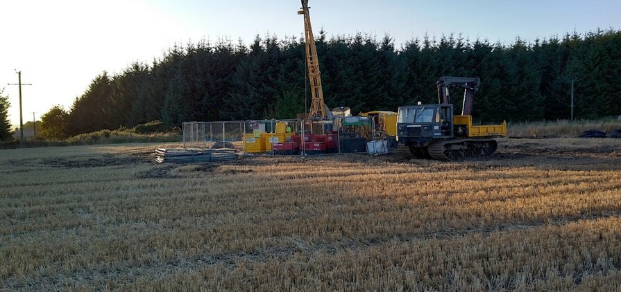 Drilling at Arthrath, Aberdeenshire