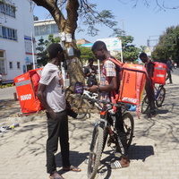 ZAMBIA-LUSAKA-YOUTH-BICYCLE COURIER SERVICES
