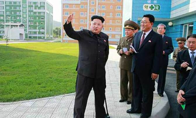 N. Korea''s Kim Jong-Un reappears with walking stick N. Korea''s Kim Jong-Un reappears with walking stick
