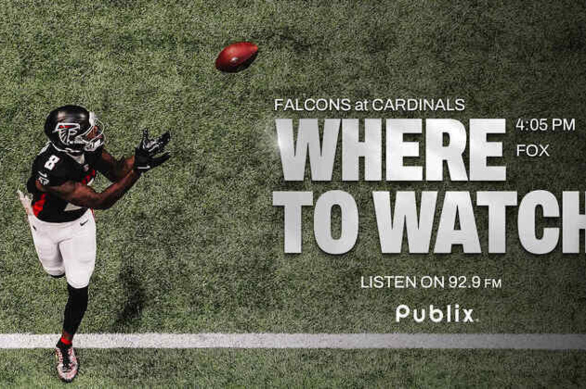 Where to watch Atlanta Falcons at Arizona Cardinals