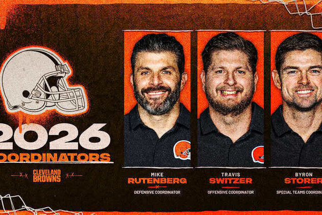 Browns name coordinators for the 2026 coaching staff