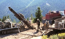 Drilling at the Empire mine near Mackay in Idaho, USA