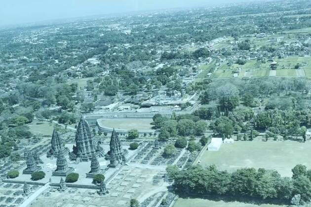 Majestic!: PM Modi shares breathtaking Prambanan Temple aerial footage