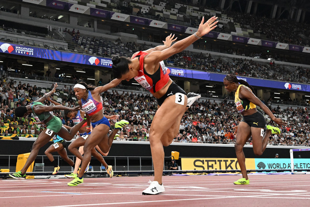 (SP)JAPAN-TOKYO-ATHLETICS-WORLD ATHLETICS CHAMPIONSHIPS-WOMEN'S 100M HURDLES-FINAL