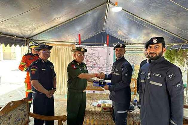 Myanmar honours UAE SAR team in appreciation of its humanitarian efforts following earthquake
