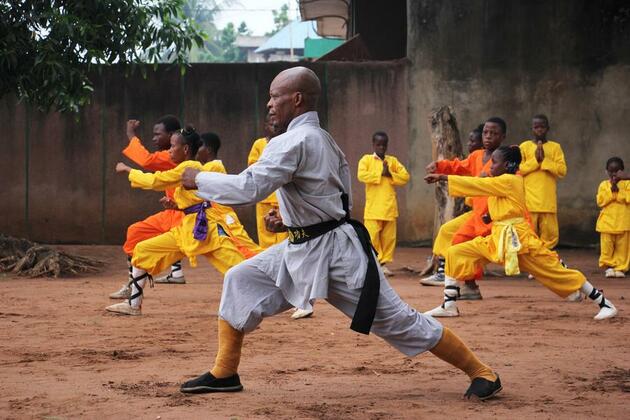 (Hello Africa) How Chinese martial arts "speak" to Kung Fu master in Benin
