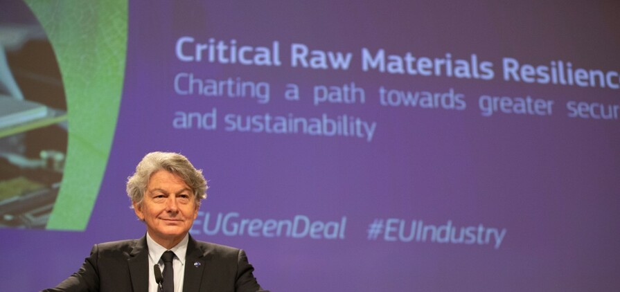 Thierry Breton, European commissioner for Internal market, advocates for the CRMA in 2020. Photo: Thierry Breton / LinkedIn