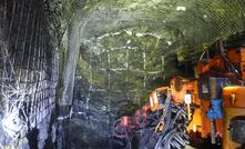 Underground development at the Nifty copper mine.