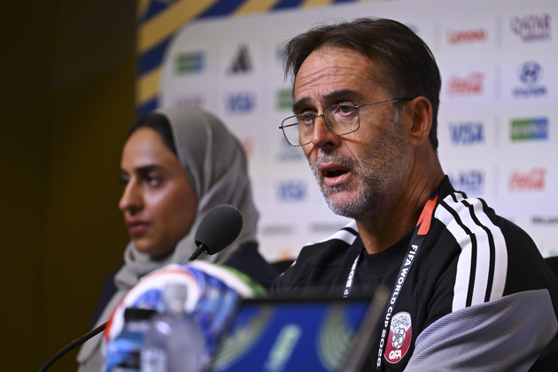 (SP)U.S.-SANTA CLARA-FOOTBALL-FIFA WORLD CUP-TEAM QATAR-PRESS CONFERENCE