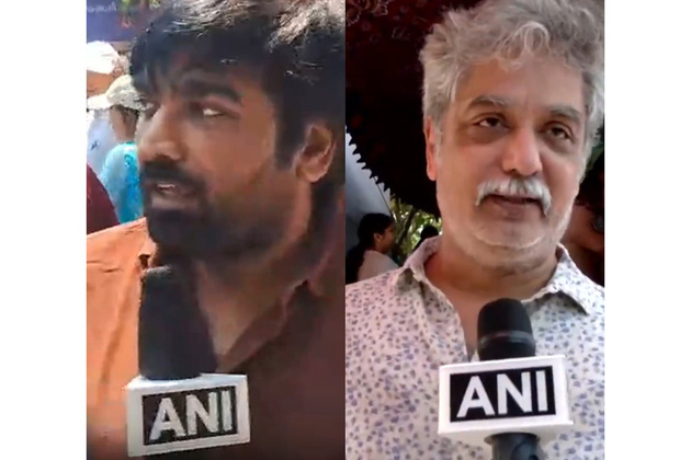 "Everyone come and vote": Vijay Sethupathi, Mathew Varghese cast votes in in Chennai during Tamil Nadu assembly polls