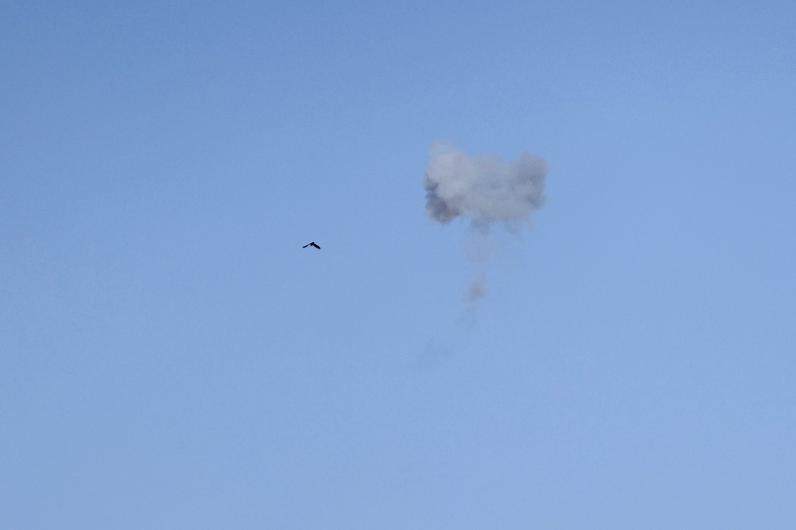 MIDEAST-JERUSALEM-MISSILES-INTERCEPTION