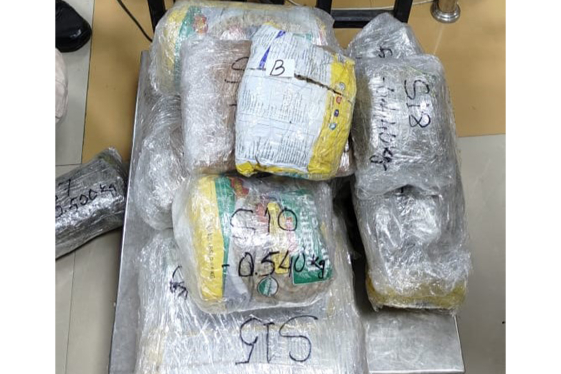 CISF seizes 21 kg Cannabis at Imphal Airport, two passengers detained
