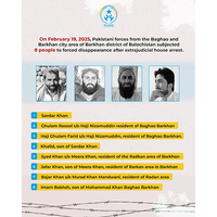 Paank condemns enforced disappearances of 8 people in Balochistan