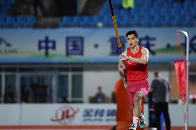 (SP)CHINA-CHONGQING-ATHLETICS-ASIAN JUMPING CHAMPIONSHIPS-MEN'S POLE VAULT (CN)