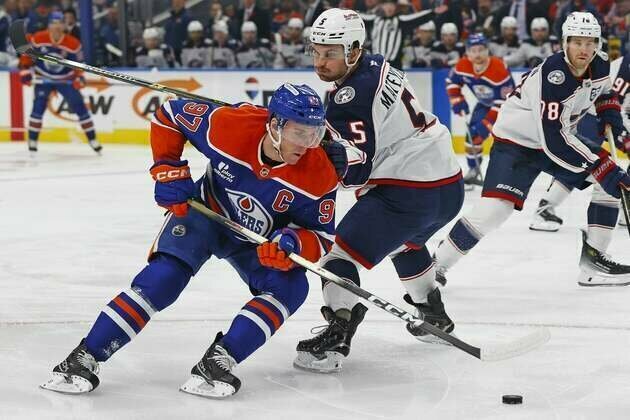 Connor McDavid helps Oilers come back for OT win over Blue Jackets