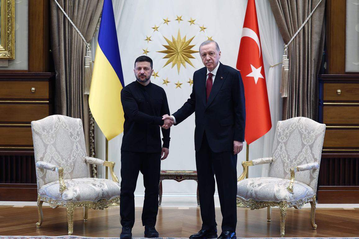 TRKIYE-ANKARA-TURKISH PRESIDENT-UKRAINIAN PRESIDENT-MEETING