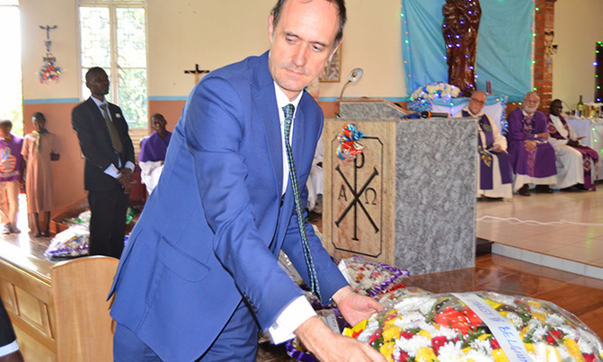 Belgian ambassador lauds Fr Reynaert Belgian ambassador lauds Fr Reynaert
