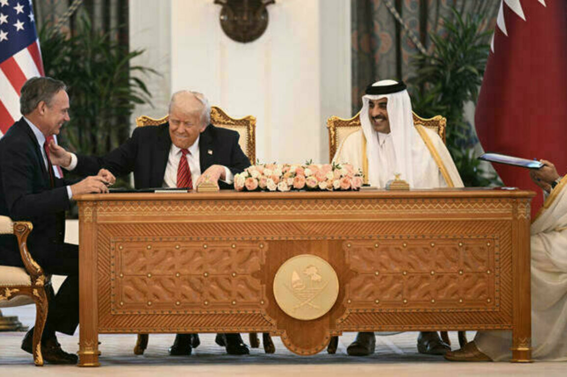 Qatar airways places record $96 billion Boeing order amid Trump visit