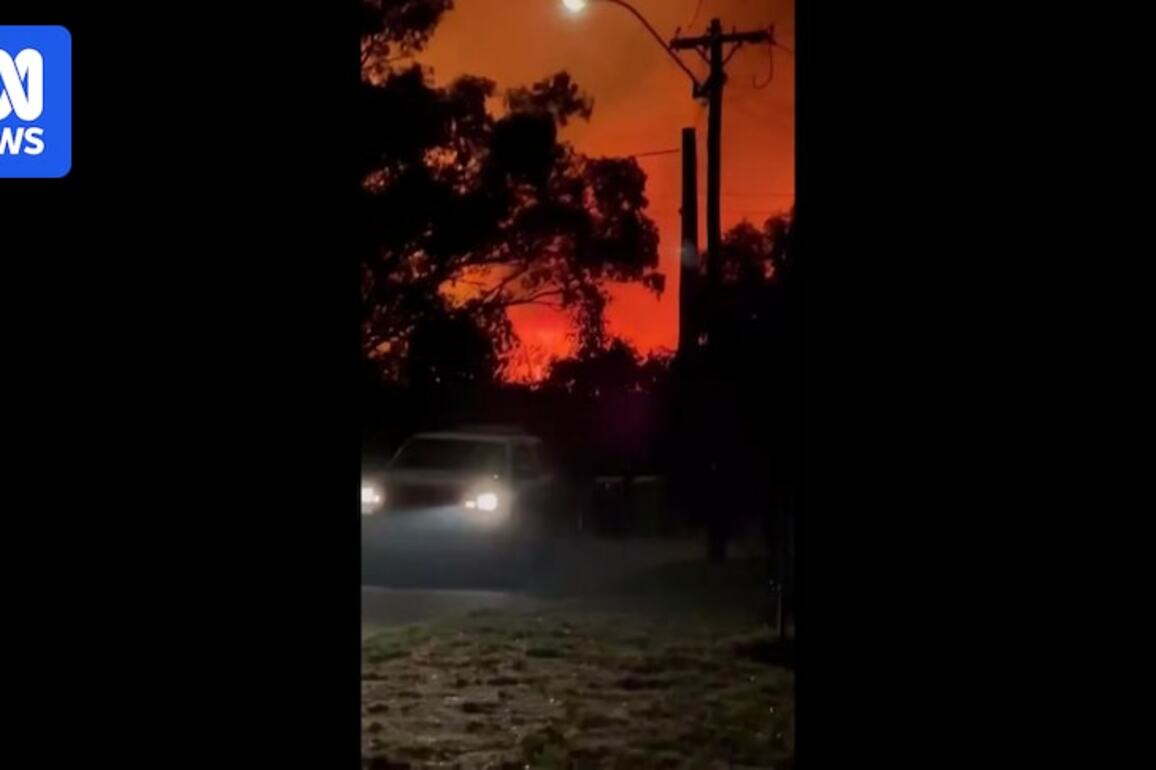 A bushfire threatened homes in Ferndale in the early hours of Thursday morning.