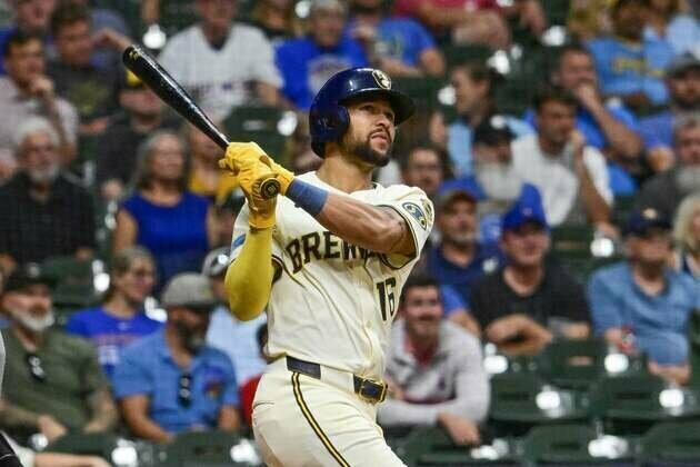 Blake Perkins' 5 RBIs carry majors-leading Brewers past Angels